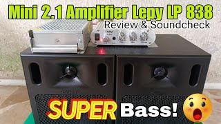 Lepy LP 838 Amplifier Review 21 Super Bass [upl. by Rame97]