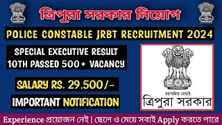 Tripura Job  Tripura Police SI JRBT Recruitment 2024 LDC Special Executive Result  Kokborok Video [upl. by Assiroc]