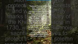 National Forest Martyrs Day 2024  Importence of September importenceofdays datethatmatters [upl. by Nanete]