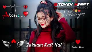 Zakham Kafi Hai  Broken heart ❤️‍🩹 Song  Hindi Lyrics  Use Headphones 🎧™✓ [upl. by Honan424]