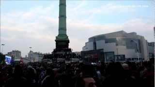 Election de François Hollande  Ambiance place de la Bastille [upl. by Abra384]