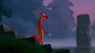 Mulan 1998 Mushu bust the great stone dragon [upl. by Deerc]