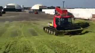 PistenBully GreenTech UK 2013 harvest wwwoffpisteagricouk [upl. by Yedarb]