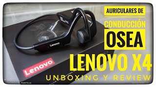 Auriculares de Conducción Osea Lenovo X4 Unboxing y Review [upl. by Parthena]