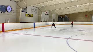 Minor hockey drill  practice for young defensemen [upl. by Yruj631]