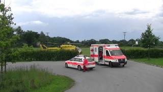 Rettungshubschrauber am AmmerseeGymnasium Dießen [upl. by Ocinom]