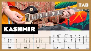 Led Zeppelin  Kashmir  Guitar Tab  Lesson  Cover  Tutorial [upl. by Haldi]