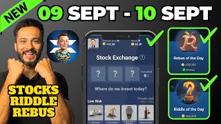 9 Sept X Empire Daily Investment Funds  X Empire Daily Combo Today  Riddle and Rebus of the day [upl. by Aronael757]