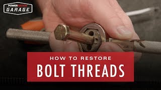 How To Restore Bolt Threads [upl. by Vladamar]