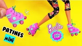 Como hacer PATINES para Barbie muy fácil de fomi  Manualidades para muñecas [upl. by Aloisia]