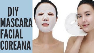 Máscara facial hidratante caseira Coreana l Segredo de Beleza [upl. by Kcirddec640]