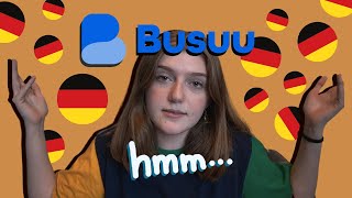 🇩🇪📱 learning german with BUSUU for a week [upl. by Aylatan641]