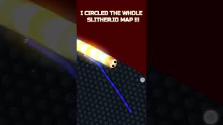 I CIRCLED THE WHOLE SLITHERIO MAP  slithersnake iosgames snakegame [upl. by Ayala]