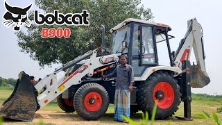 Bobcat B900 Backhoe Loader feedback by farmer  Bobcat vs JCB  Come to Village [upl. by Anhpad630]