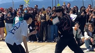 TRAINEE A WOOCHAN amp JIHOON DANCE  FIRST BUSKING VENICE BEACH 20220327 [upl. by Norrabal143]