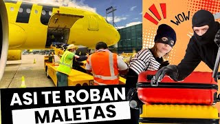 ¡EX TRABAJADOR de AEROPUERTO REVELA TRUCOS para ROBAR MALETAS 😱 ¡Y cómo protegerte [upl. by Atiuqahc609]