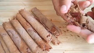 HOW TO MAKE WAFER STICK  HOMEMADE WAFER STICK  How to cook Wafer Stick  Chocolate Wafer Stick [upl. by Ajtak]