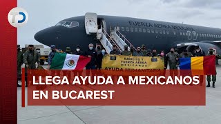 Avión de la Fuerza Mexicana llega a Bucarest para repatriar a mexicanos evacuados en Ucrania [upl. by Baram305]