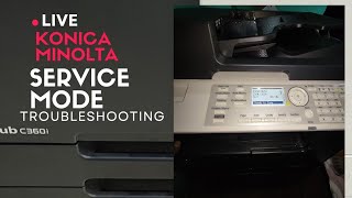 KONICA MINOLTA Bizhub 206  215 Troubleshooting On Service Mode konicaminolta 206 215 errorcode [upl. by Llenor]