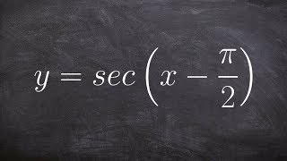 Graph the Secant Function with a Phase Shift of pi Halves [upl. by Edmondo]