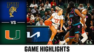 FIU vs Miami Game Highlights  202425 ACC Women’s Basketball [upl. by Jepum]