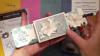 Botschaft mit AusziehVerpackung und Schoki überbringen  Florale Freude  Stampin Up® [upl. by Akkim]