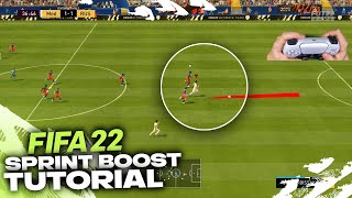 THE FIFA 22 SPEED BOOST TUTORIAL [upl. by Airrotal]