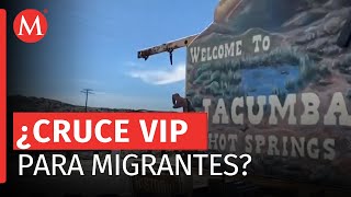 Migrantes logran llegar a Estados Unidos mediante cruce Vip [upl. by Asiulairam]