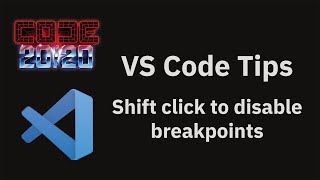 VS Code tips — Quickly disable breakpoints with shift click [upl. by Ggerk]