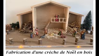 TUTO Comment fabriquer une crèche de Noël en bois 🎅🏼 [upl. by Mckale]