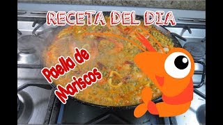 Receta con PAPÁ Paella de marisco [upl. by Haydon]