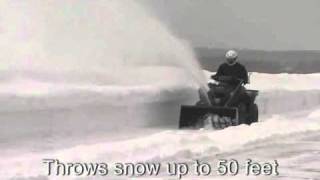 ATV Snow Thrower in action [upl. by Yetac]