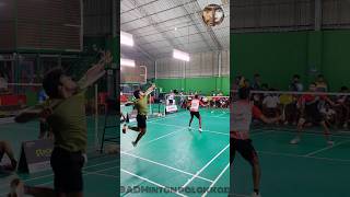 Epic Rally from Epic battle💥💥🤯🤯badminton mensdoublesbadminton shorts [upl. by Siduhey]