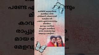 karimizhi kuruviye song lyrics❤️ meesha madhavan film [upl. by Ojyllek]