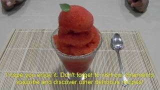 Sorbete de mango con chamoy  Mango and chamoy sorbet [upl. by Cindi]