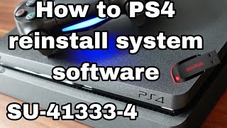 Reinstall ps4 system software  SU413334 error [upl. by Ludmilla]