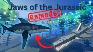 Dinosaur Simulator 2024  Jaws of The Jurassic Pliosaurus Skin Remodel Showcase  Roblox [upl. by Adnawuj]