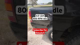 Richard Holdener Truck Plus “Best Wrong Cam” 800 RPM tuned idle GMC Sierra C3 60 LQ4 [upl. by Naj940]