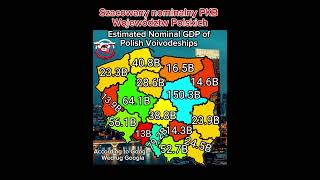 Szacowany Nominalny PKB Polskich Województwwedług Googla Estimated Nominal GDP Of Polish Regions [upl. by Kiele]