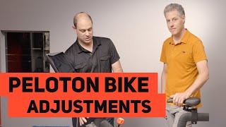 Peloton Bike Adjustments  Adjusting your Handlebars and Seat [upl. by Gaves]