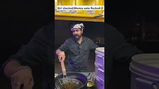 Girl shockedmomos wala Rocked🤣shorts funny video trending [upl. by Saleem]