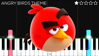 Angry Birds Theme Song  EASY Piano Tutorial [upl. by Aratihc]