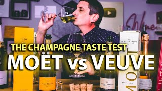 Champagne Tasting Veuve Clicquot vs Moët amp Chandon — Which is Better [upl. by Akibma219]