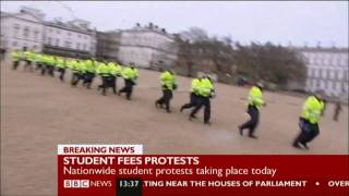 Police vs protesters Benny Hill style [upl. by Emawk651]