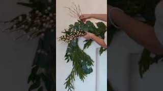 HOW TO STYLE MANTEL WITH GARLAND  LAYERING HACK [upl. by Lewes359]