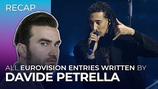 All Eurovision entries written by DAVIDE PETRELLA  RECAP [upl. by Wahl]