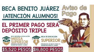 💥🔔 ¡PAGO TRIPLE ENERO🚨🎁 Primer DEPÓSITO Becas Benito Juárez 2024 YA ES OFICIAL Alumnos BECARIOS [upl. by Alehs]