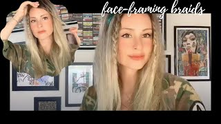 Easy Face Frame Braids Tutorial With Celebrity Hairstylist Laura Polko [upl. by Alarise]