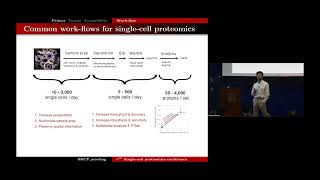 Current trends in singlecell and singlemolecule proteomics  Professors Slavov amp Wanunu  SCP2023 [upl. by Isaacson]