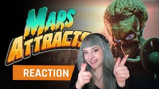 My reaction to the Mars Attracts Official Announcement Trailer  GAMEDAME REACTS [upl. by Aidnyl861]